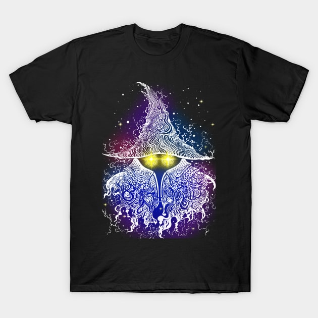 black mage glow T-Shirt by Moonjelly88